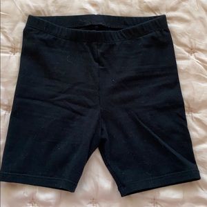 Girls black cartwheel shorts